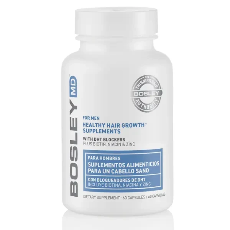 Дієтична добавка для росту здорового волосся у чоловіків Bosley MD Healthy Hair Supplements For Men 60 капсул