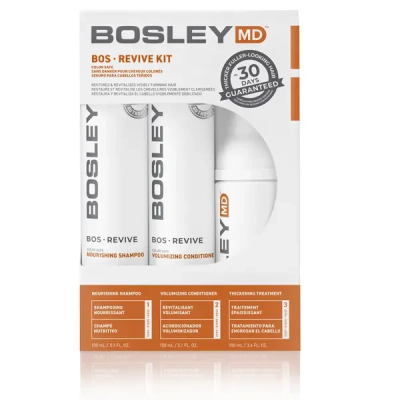 Набір для відновлення стоншеного фарбованого волосся Bosley MD BOS Revive Color Safe Kit