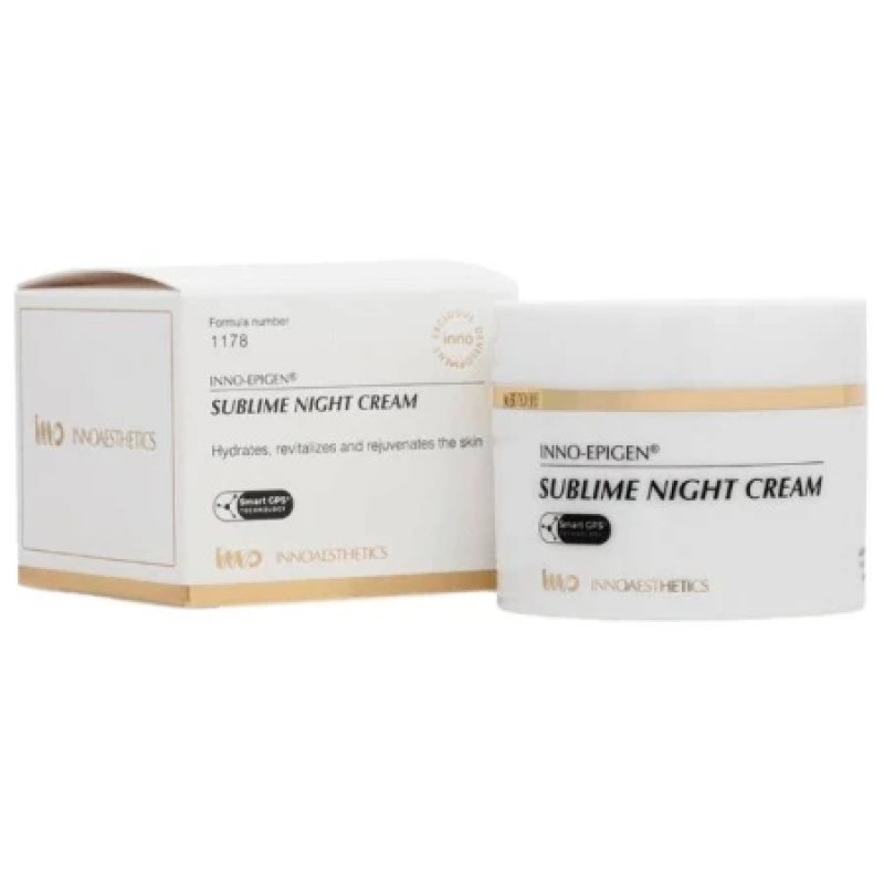 Нічний, зволожуючий крем з омолоджуючим ефектом / EPIGEN SUBLIME NIGHT CREAM / Innoaesthetics 50мл