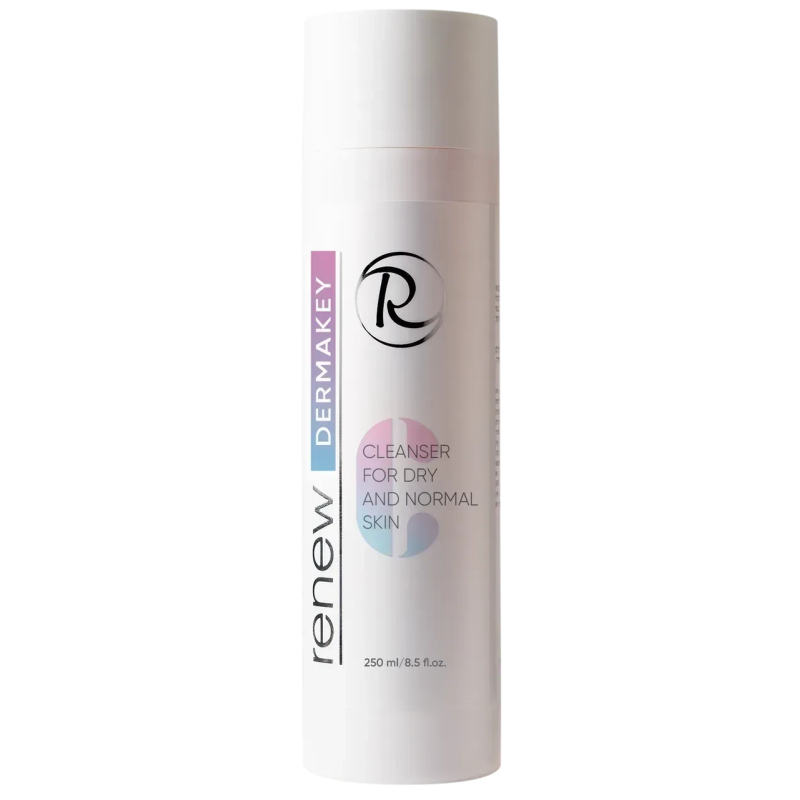 Очищуючий гель для нормальної та сухої шкіри Dermakey Cleanser for dry and normal skin RENEW 250мл